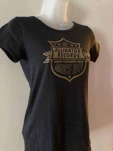 Ladies black alligator - black, records
